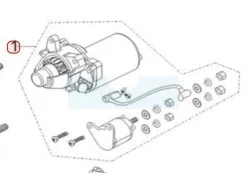 Démarreur Pour Moteur Loncin / Rato (0001210121)