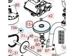 Poulie Oscillante De Transmission Pour Tondeuse Débroussailleuse Roques & Lecoeur (0303010002)