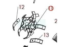 Fraise élément De Départ Pour Microbineuse Sarp (0320010027)