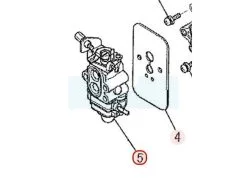 Carburateur Pour Moteur Mitsubishi (LK21081BA)