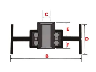 Poulie à Gorge Plate Sans Rebord 57mm 4 Poulie à Gorge Plate Sans Rebord 57mm – Image 2